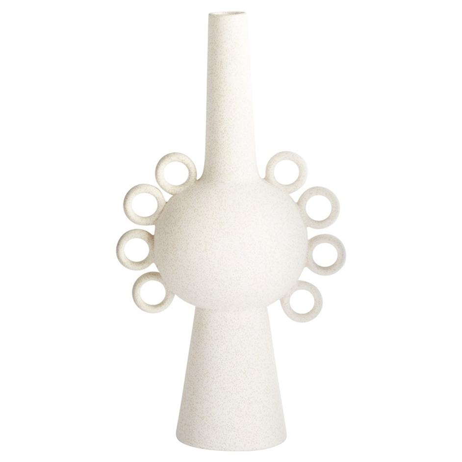 Ringlets Vase | White - Small by Cyan Design