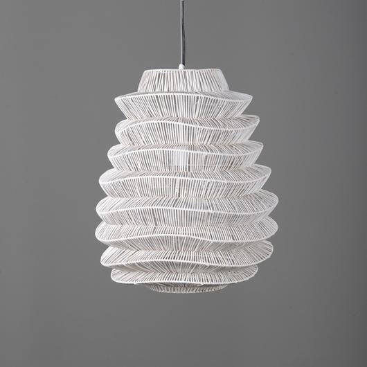 Shelly Pendant Large White by Classic Home