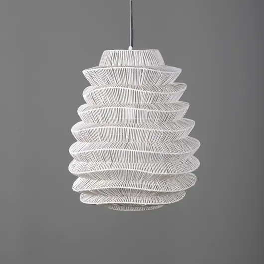 Shelly Pendant Large White by Classic Home