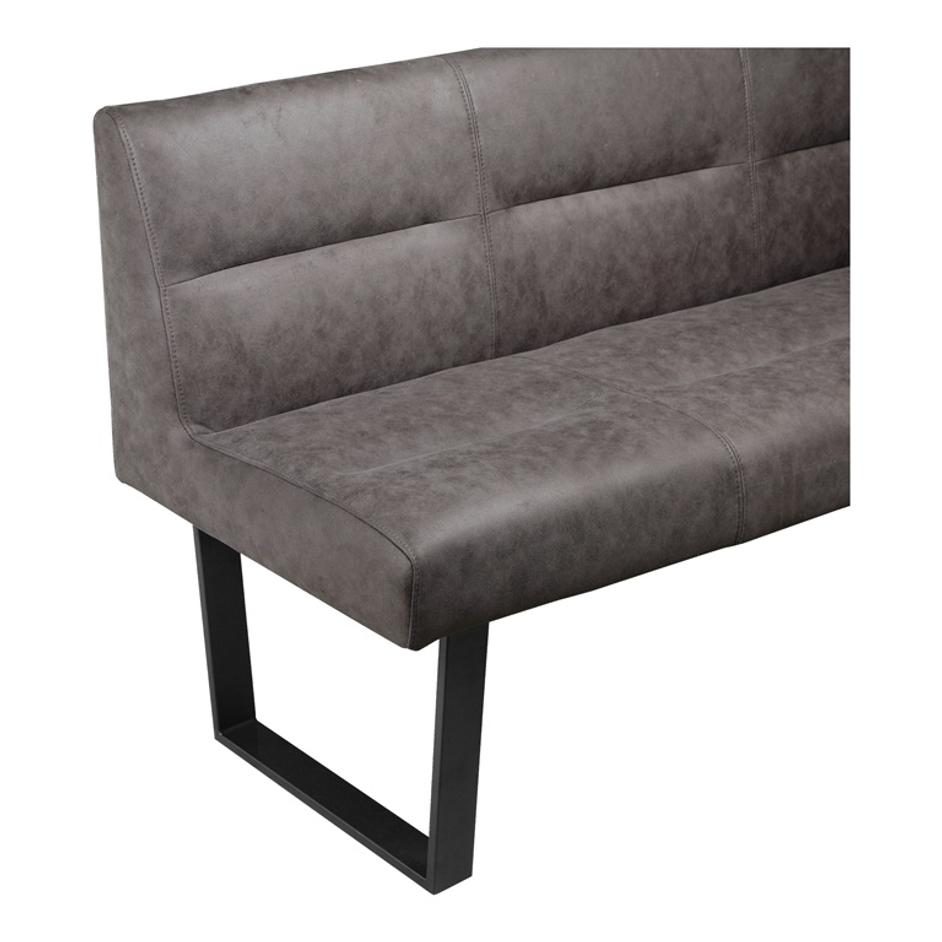 HANLON CORNER BENCH DARK GREY by Moes Home