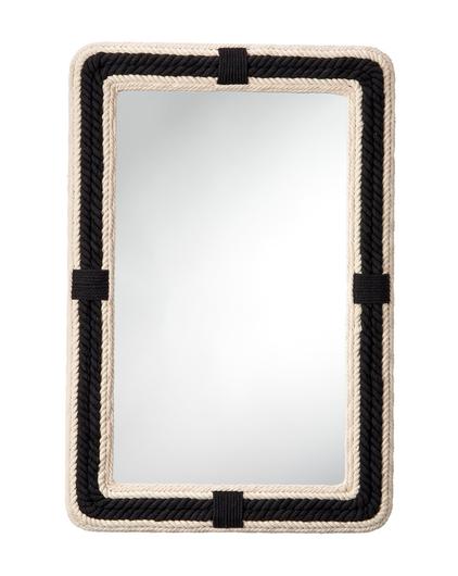  Contrast Jute Rectangle Mirror by Jamie Young