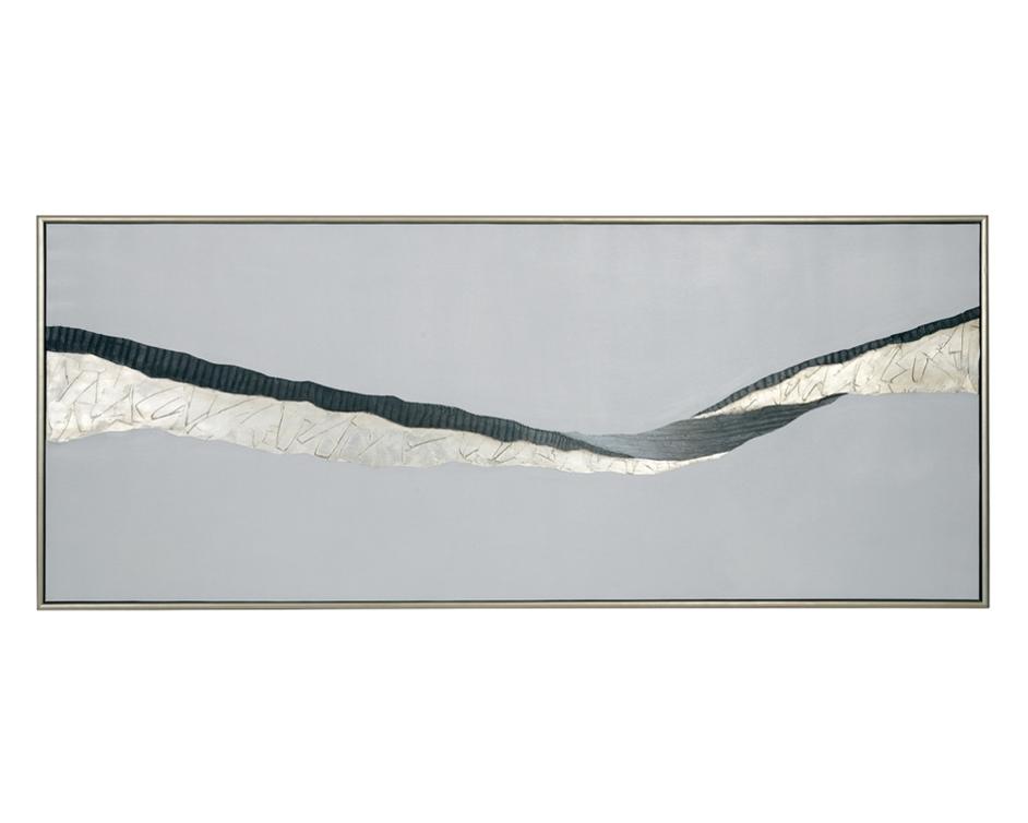 Frequency - 72" X 30" - Silver Floater Frame by Sunpan