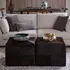 Espresso Hair on Hide Ottoman, Large by Jamie Young