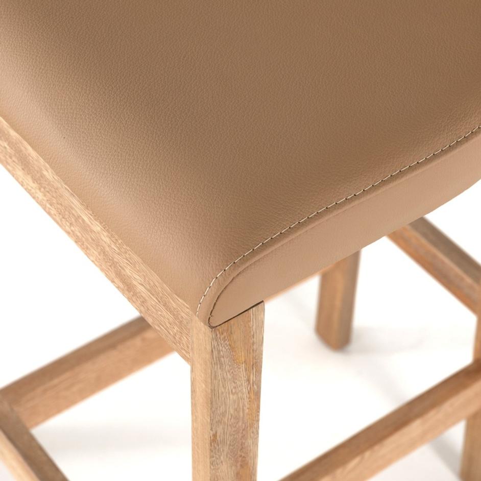 Tex Bar + Counter Stool - Natural Leather by Four Hands