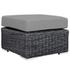 Kindle Outdoor Patio Sunbrella® Ottoman In Canvas Gray by Modway Furniture