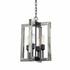 Gatehouse 4 Light Chandelier (Beach Wood & Black) in Beach Wood & Black by Artcraft
