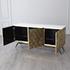 TRIANGLE CABINET-BRASS by Global Views