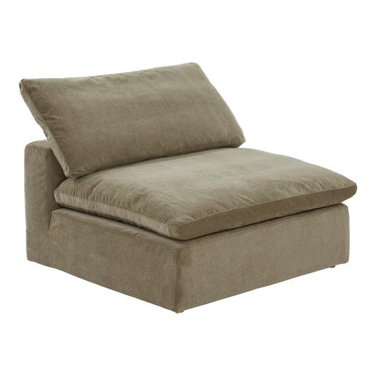 CLAY SLIPPER CHAIR PERFORMANCE FABRIC DESERT SAGE by Moes Home