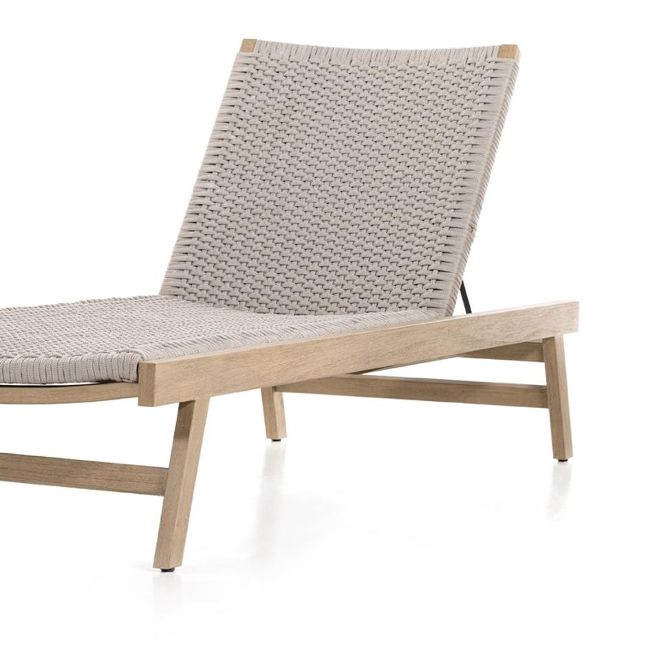 Delano Outdoor Chaise Lounge In Brown by FOUR HANDS