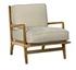 Allister Chair, White US Made Cushions by Noir Furniture