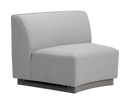 JACLYN MODULAR - ARMLESS CHAIR - EGYPT LIGHT GREY / DANNY MEDIUM GREY by Sunpan