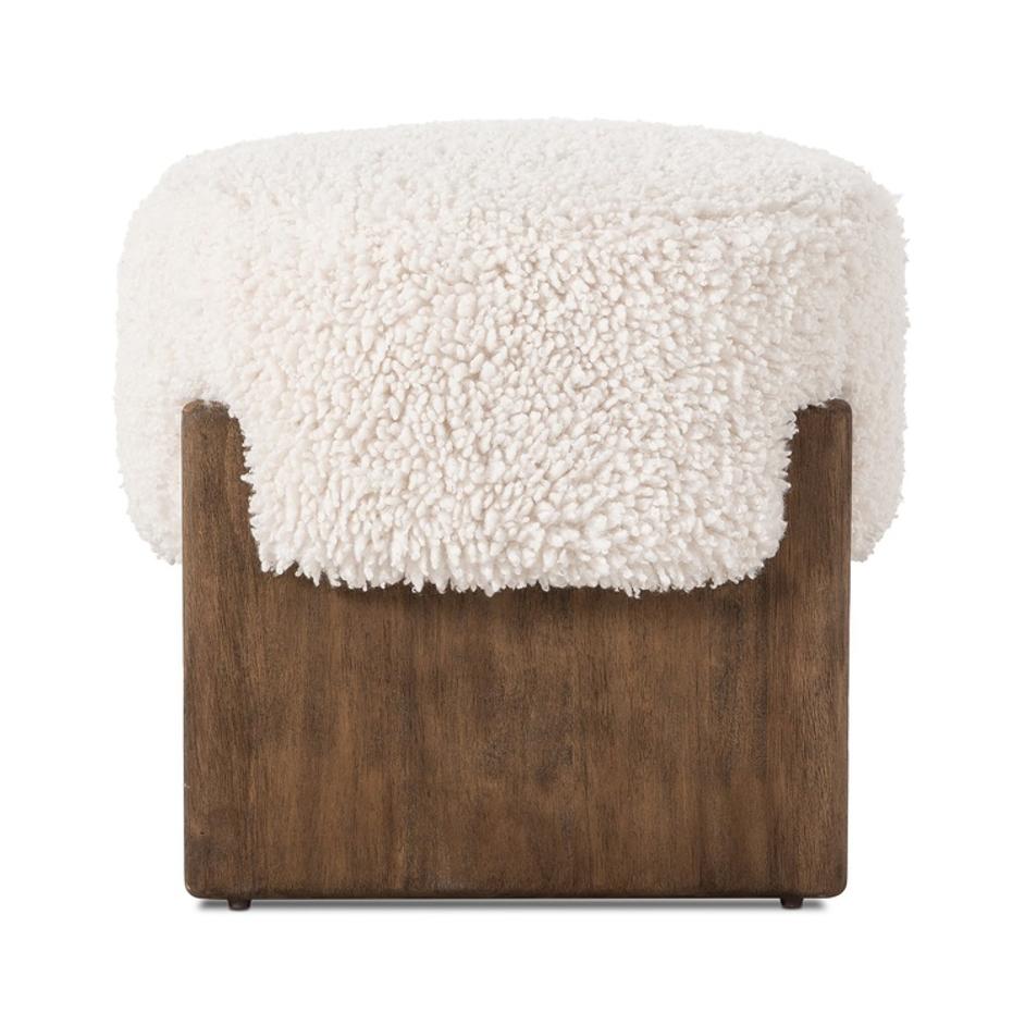 Kirby Accent Stool - Andes Natural by Four Hands
