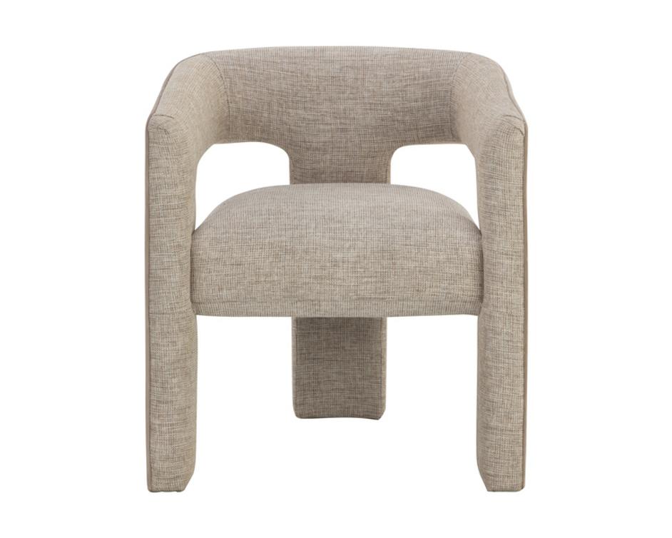 KRASNER DINING ARMCHAIR - RHAPSODY SAND by Sunpan