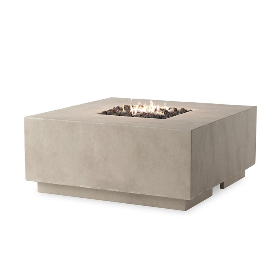 Donovan Outdoor Fire Table In Natural Concrete by Four Hands