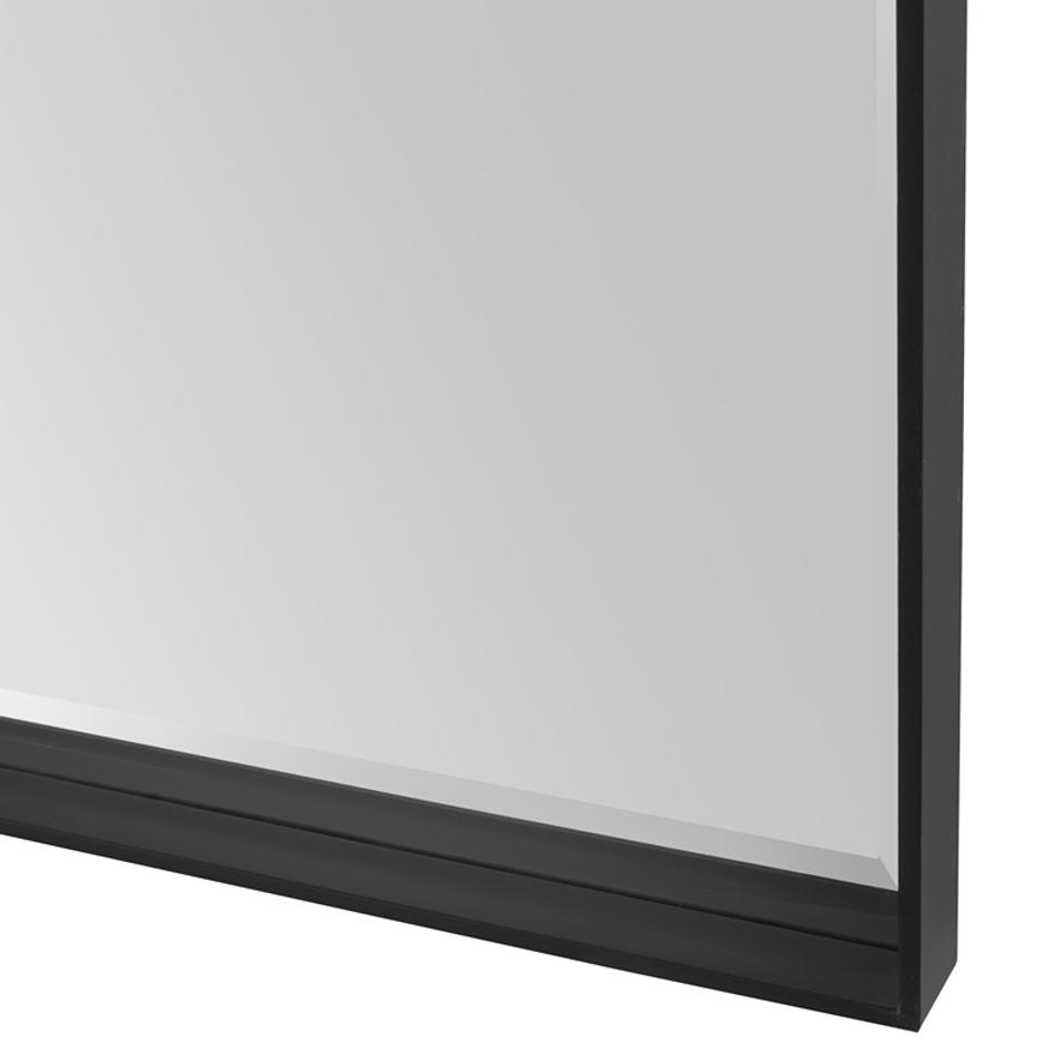 Kahn Oversized Black Rectangular Mirror by Uttermost