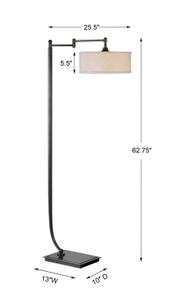 Lamine Dark Bronze Floor Lamp by Uttermost
