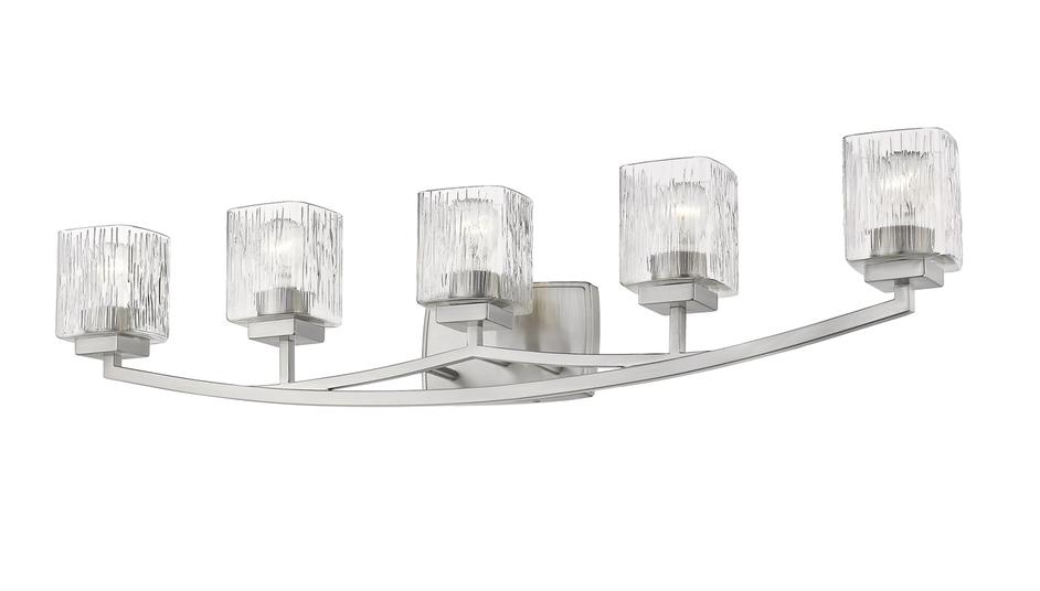 Zaid 5 Light Vanity in Brushed Nickel Finish by Z-Lite