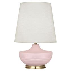 Matte Woodrose Michael Berman Nolan Table Lamp by Robert Abbey