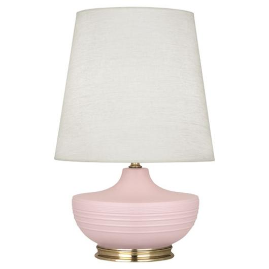 Matte Woodrose Michael Berman Nolan Table Lamp by Robert Abbey