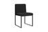 Frozen Dining Chair, Black Velvet Fabric, Matte Black Metal Frame by PHILLIPS COLLECTION