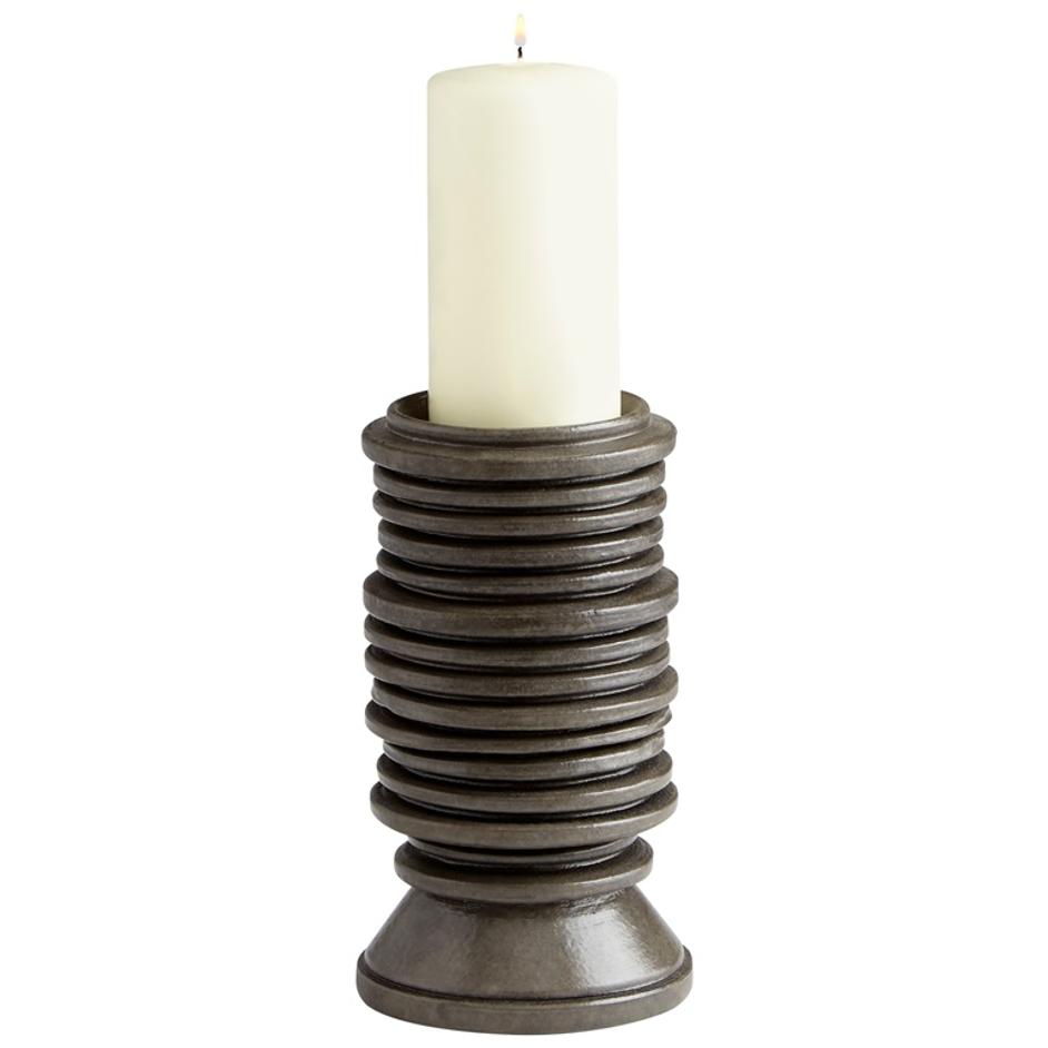 Small Provo Candleholder in Black by Cyan Design
