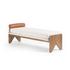 Conlen Accent Bench In Gibson White-Toasted Ash Solid-Sonoma Butterscotch by Four Hands
