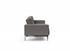 DUBLEXO SLEEPER SOFA W/ARMS in MIXED DANCE GREY FABRIC WITH Stainless Steel LEGS 521 by INNOVATION USA