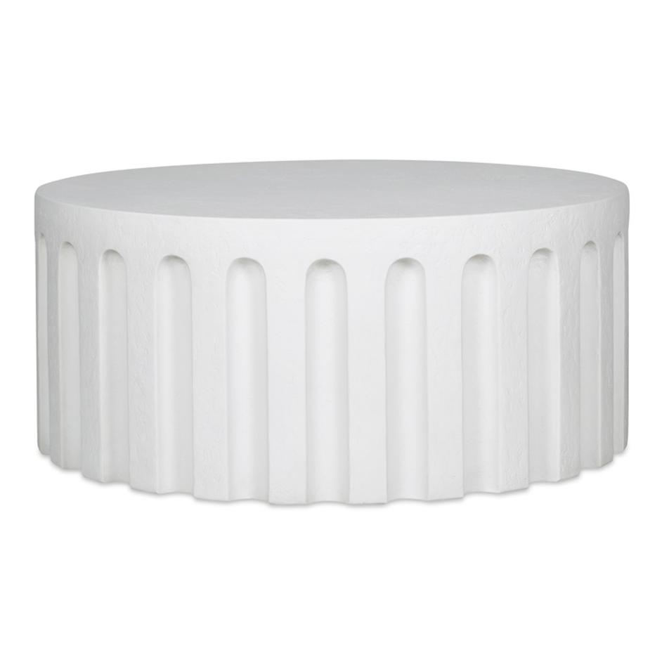 Eris Outdoor Coffee Table White by Moes Home