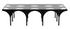 Akashi Matte Black Industrial Steel and Glass Coffee Table by Noir Furniture