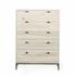 Trey 5 Drawer Dresser In Dove Poplar by FOUR HANDS