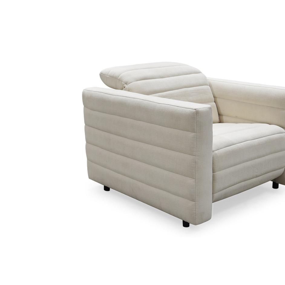 Juno Power Recliner Chair Off White by Moes Home