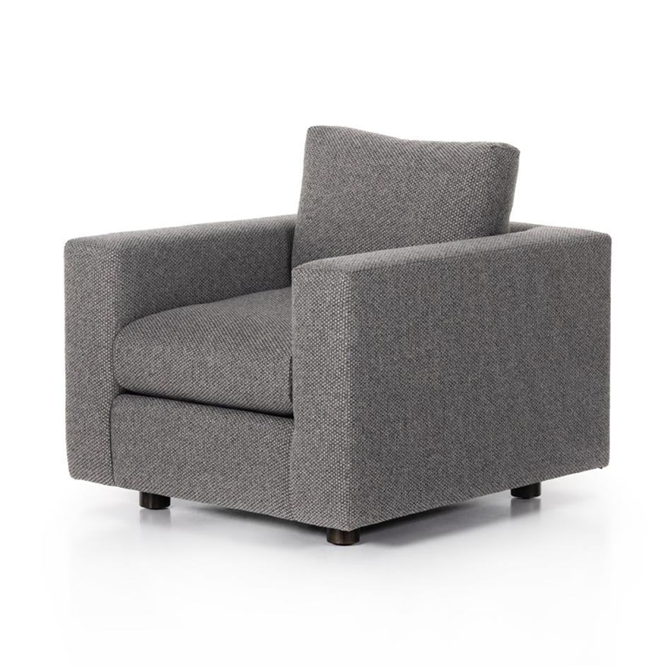 Preston Chair In Gibson Smoke by FOUR HANDS