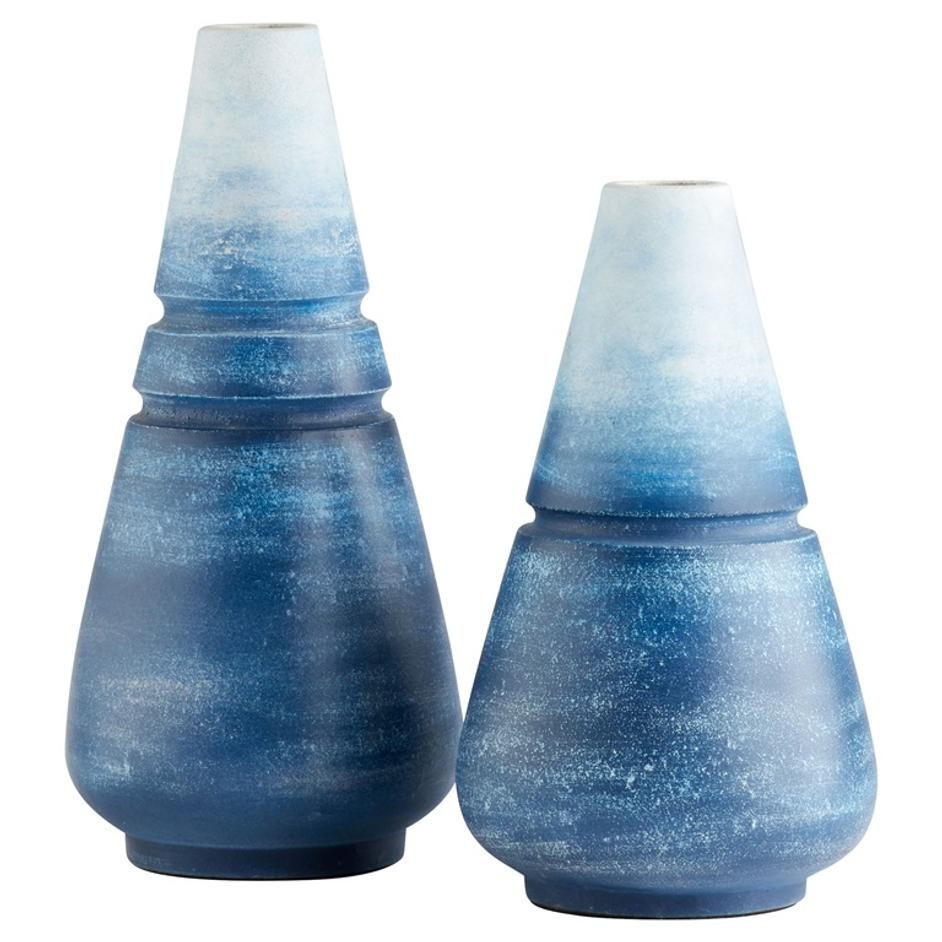Amarna Vase | Blue -Small by Cyan Design