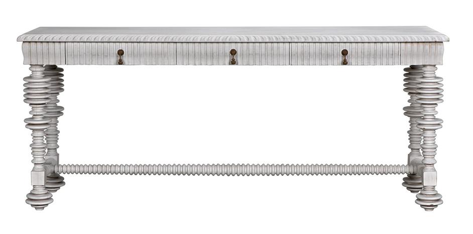 Portuguese Console, White Wash by Noir Furniture