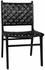 Dede Dining Chair, Leather, Black by Noir Furniture