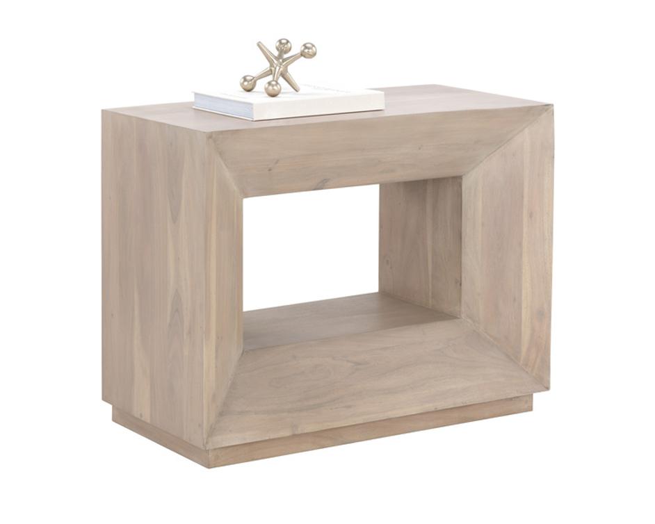 THALES NIGHTSTAND - LIGHT ACACIA by Sunpan