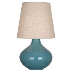 Steel Blue June Table Lamp by Robert Abbey