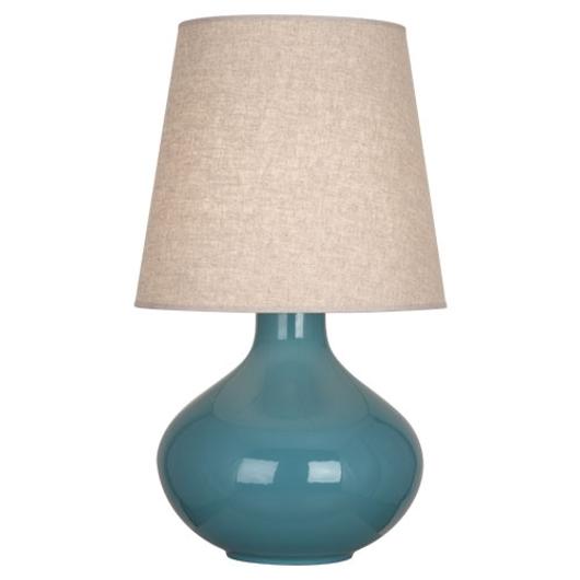 Steel Blue June Table Lamp by Robert Abbey