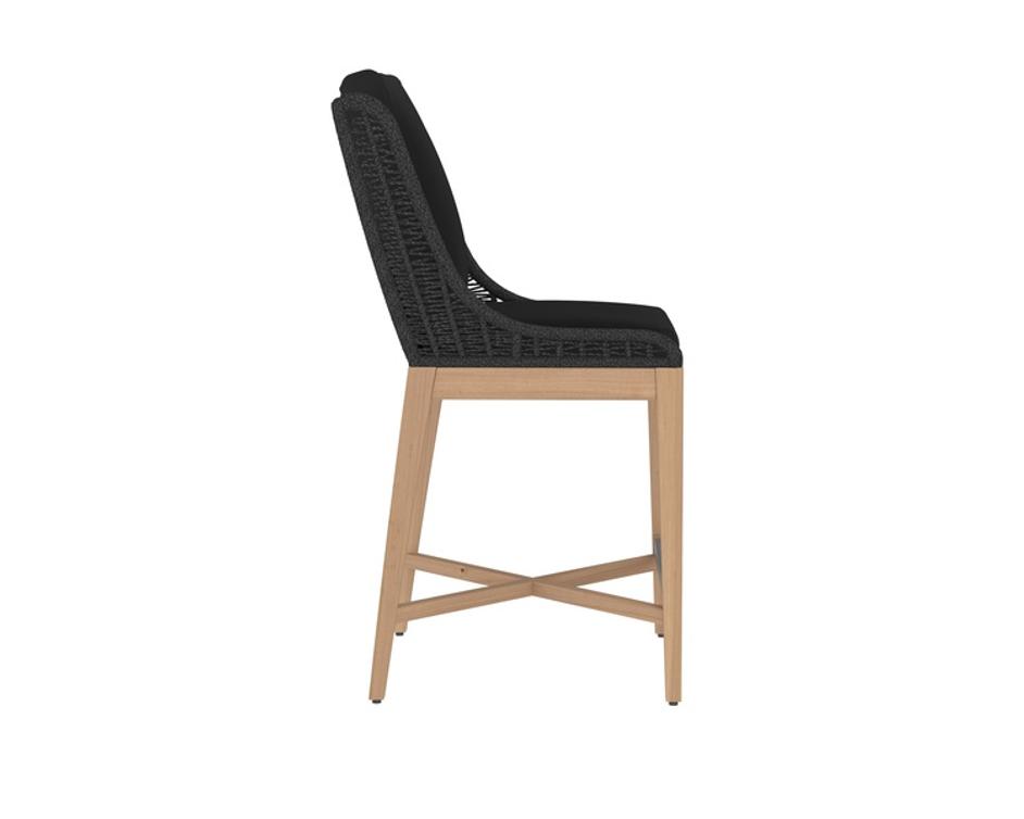 SORRENTO COUNTER STOOL - ARASHI BLACK by Sunpan