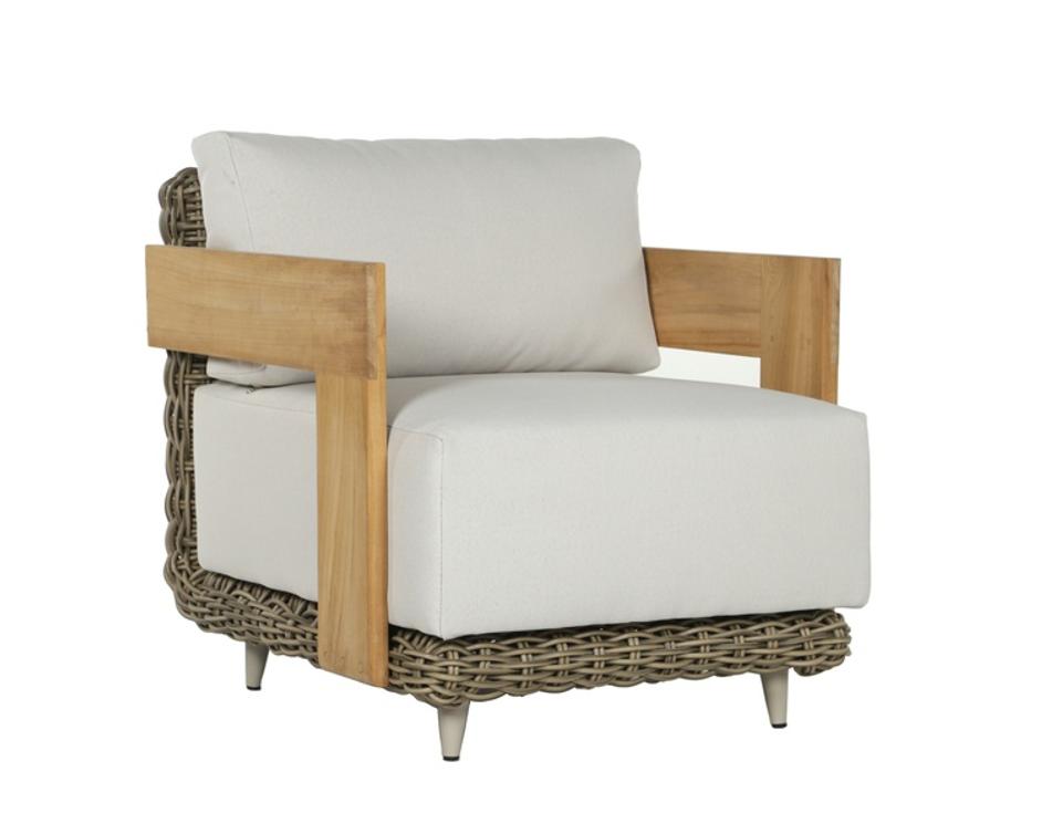 POTENZA ARMCHAIR - PALAZZO CREAM by Sunpan