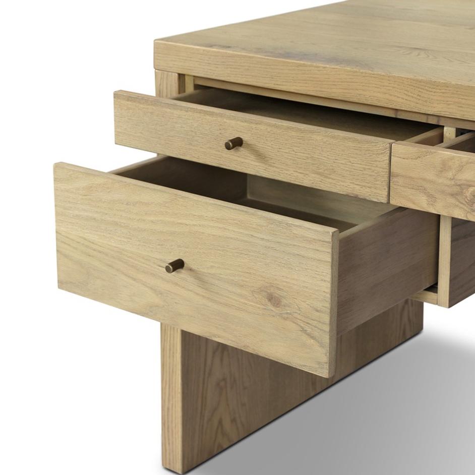 Torrington Desk - Sandy Oak Resawn by Four Hands