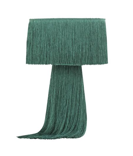 Atolla Emerald Tassel Table Lamp by tov furniture
