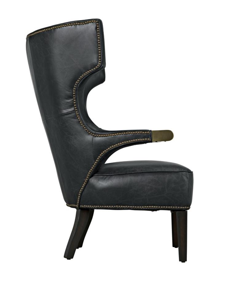 Heracles Chair, Leather by Noir Furniture