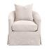 Faye Slipcover Swivel Club Chair by Essentials For Living