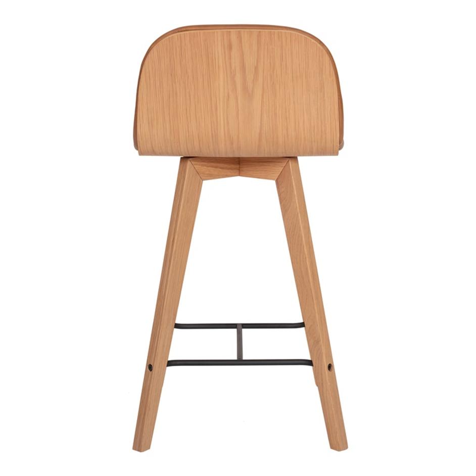 NAPOLI LEATHER COUNTER STOOL TAN by Moes Home