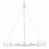 Serpentina White Chandelier by Currey & Company