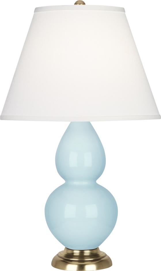 Baby Blue Small Double Gourd Accent Lamp by Robert Abbey