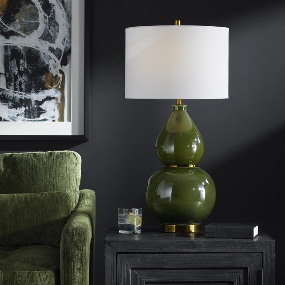 Gourd Green Table Lamp by Uttermost