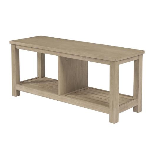 Tiburon KD TV Bench, Drifted Sand by New Pacific Direct