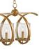 Maximus Gold Chandelier In Washed Gold Leaf by Currey & Company